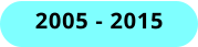 2005 - 2015