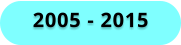 2005 - 2015