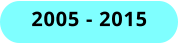 2005 - 2015
